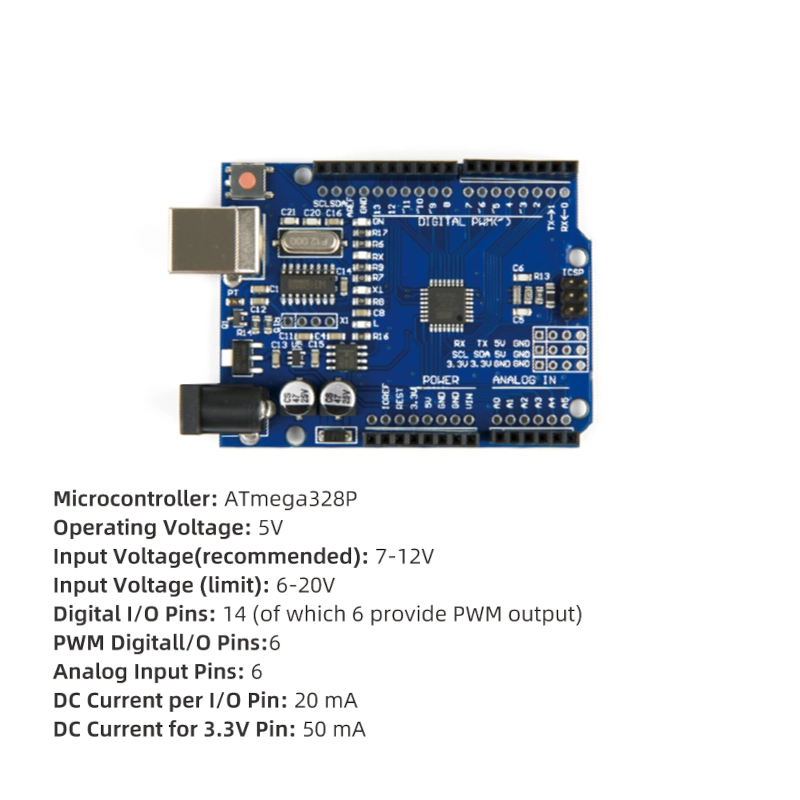UNO R3 Board – compatible con Arduino